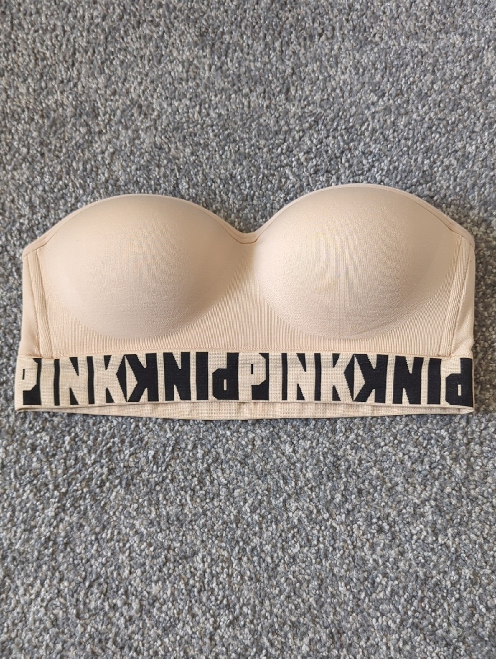 Victoria's Secret PINK Nude and Hot Pink Strapless Bandeau